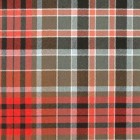 Gordon Red Weathered 16oz Tartan Fabric By The Metre